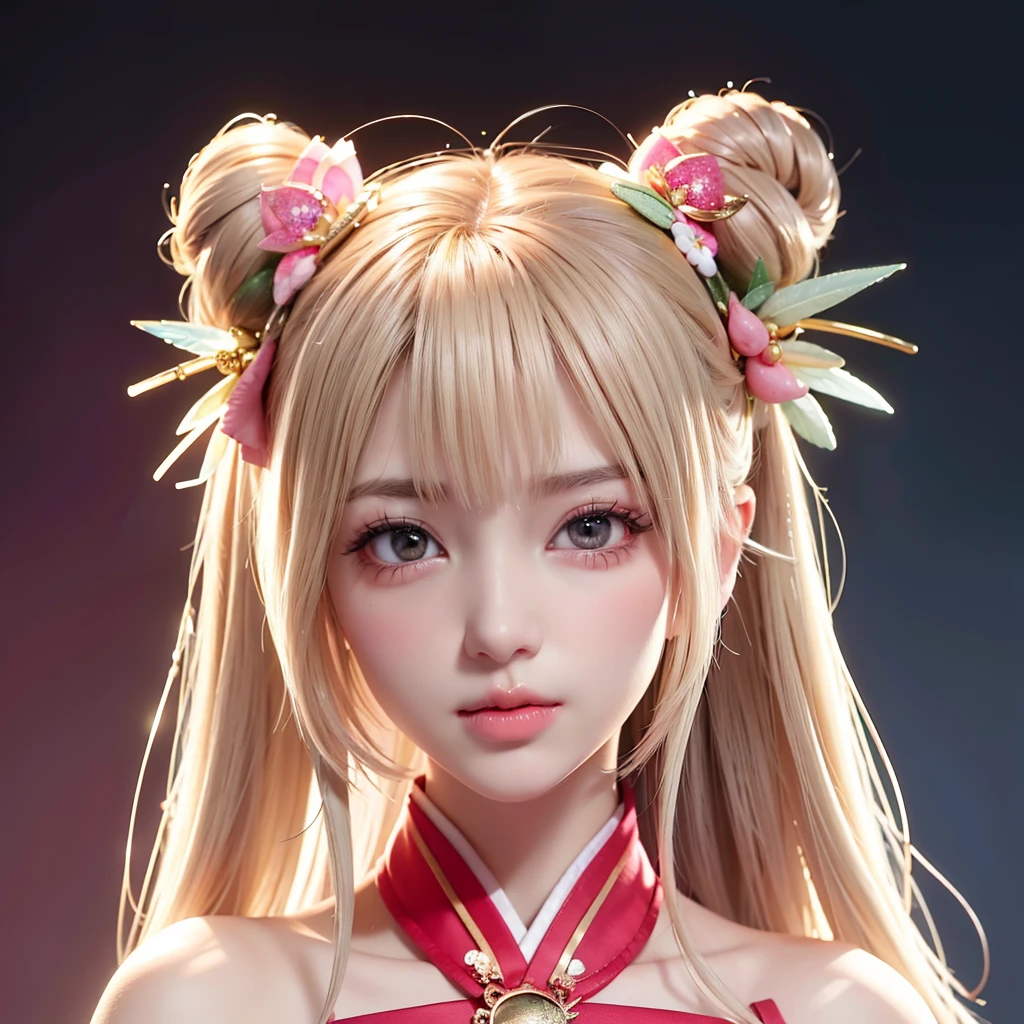 (8K、4K、Top image quality、hight resolution:1.2)、(Masteristic、realisitic、photoRealstic:1.37)、1girl in、独奏、Personification of watermelon Cosplay beauitful face、Eye lashes、nase、shiny lip、(finely eye、see the beholder、light skinned、de pele branca:1.5)、fine complexion、The upper part of the body、
Colossal tits、Colossal tits,,,
、blonde hair、A pink-haired、bangss、hair adornments、the bow、
年轻、Watermelon costume Surrounded by watermelons、idol