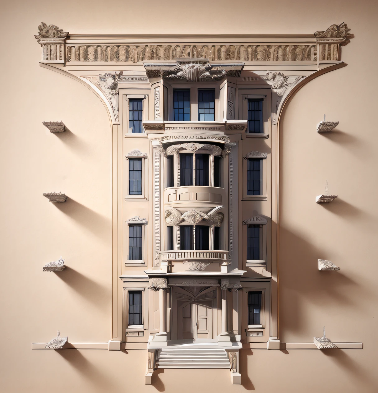 a drawing of a tall cabinet with a door and a window, height realistic details, detailed architecture, street elevation, elevation view, an extremely detailed building, building facing, detailed classical architecture, extremely high level of detail, 3 doors, high deatil, high level of detail, highly detailed architecture, single building, orthographic front view, architectural scale