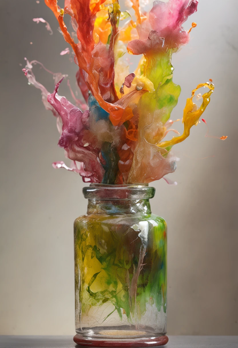A dreamy tree of art in a bottle, fluffy, realistic, photographs, Canon, dreamy, artistic, brilliant leaves and branches, with flowers above my head. Greg Rutkowski's Ultra Detailed Photo Realism - H1024W 804 | F16 Lens Markers 2:2S 3555mm Film Particles: 1 Lifelike High Resolution Sharp Focus Contrast!! Intricate and detailed atmospheric refractive lighting of Unreal Engine 5 movie concept photography masterpiece Octane renders trends on CGSociety