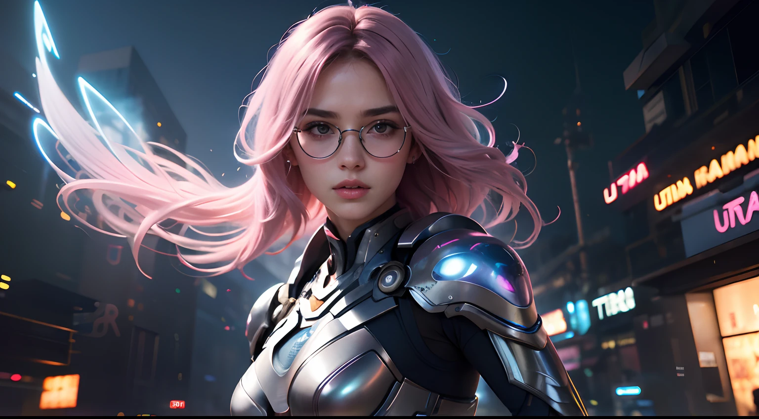 women wearing pink face shield