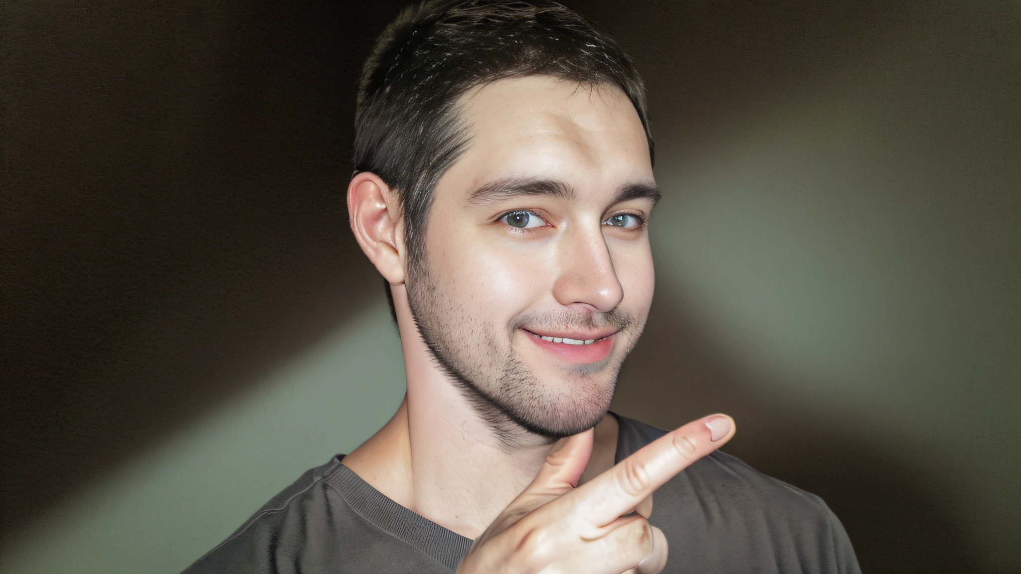 There's a man who's pointing at something with his finger, Linus de linustechtips, foto de perfil headshot, Heath Clifford, Doug Walker, Ryan Dening, foto headshot, retrato de alta qualidade, Artem, head shoot, Chade absoluto, Streamer do Twitch / Jogador Ludwig, Parece Jerma985, Jerma, Fotografia de 2 0 0 0