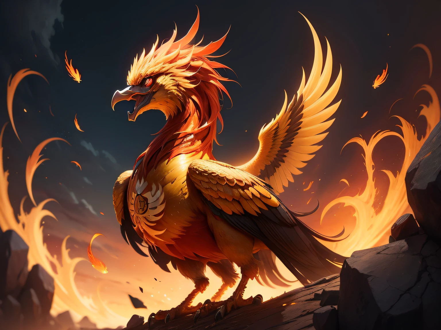 The image of a phoenix in Chinese mythology