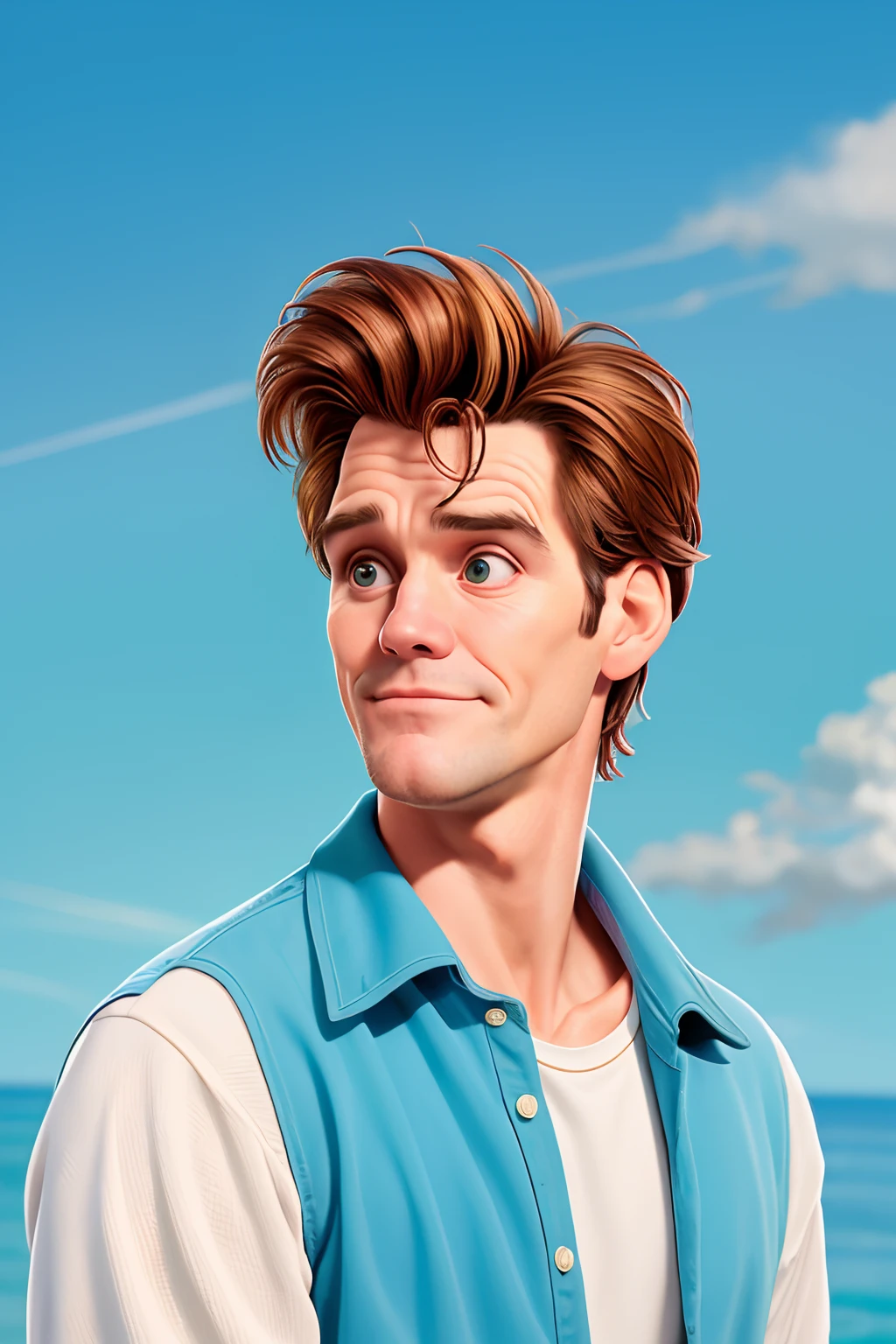 obra prima, melhor qualidade, homem, Jovem Jim Carrey, Ace Ventura, Careta, Cabelos levantados