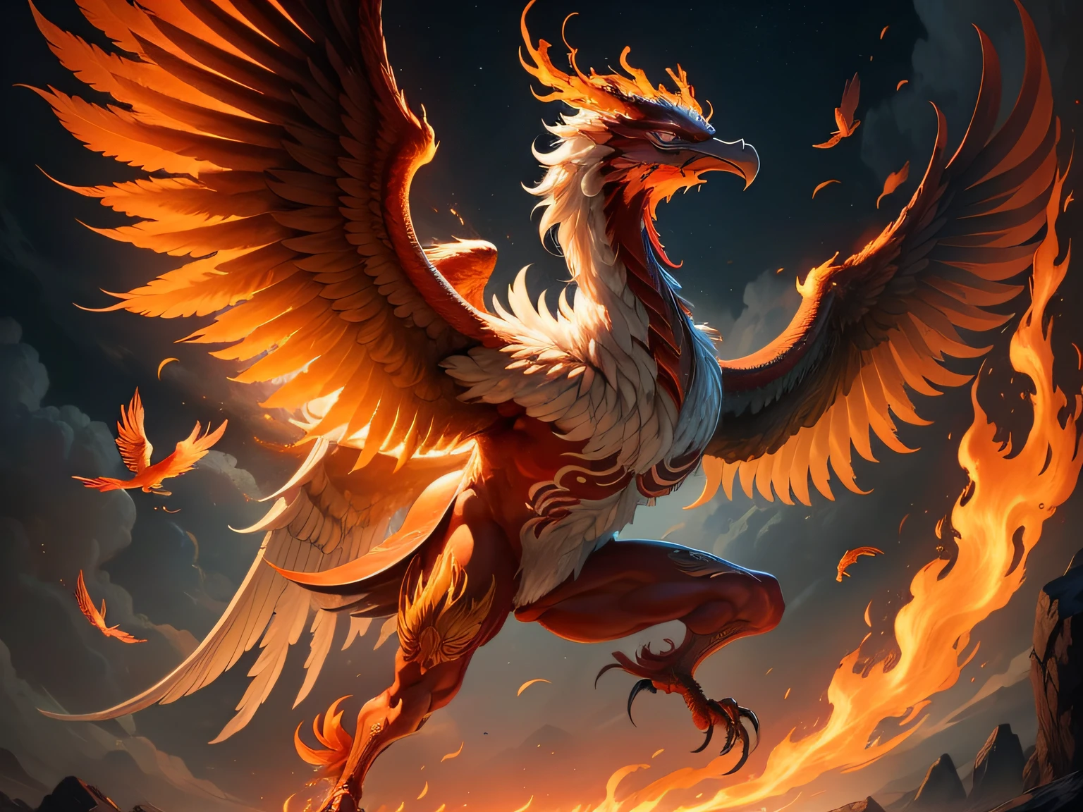 The image of a phoenix in Chinese mythology