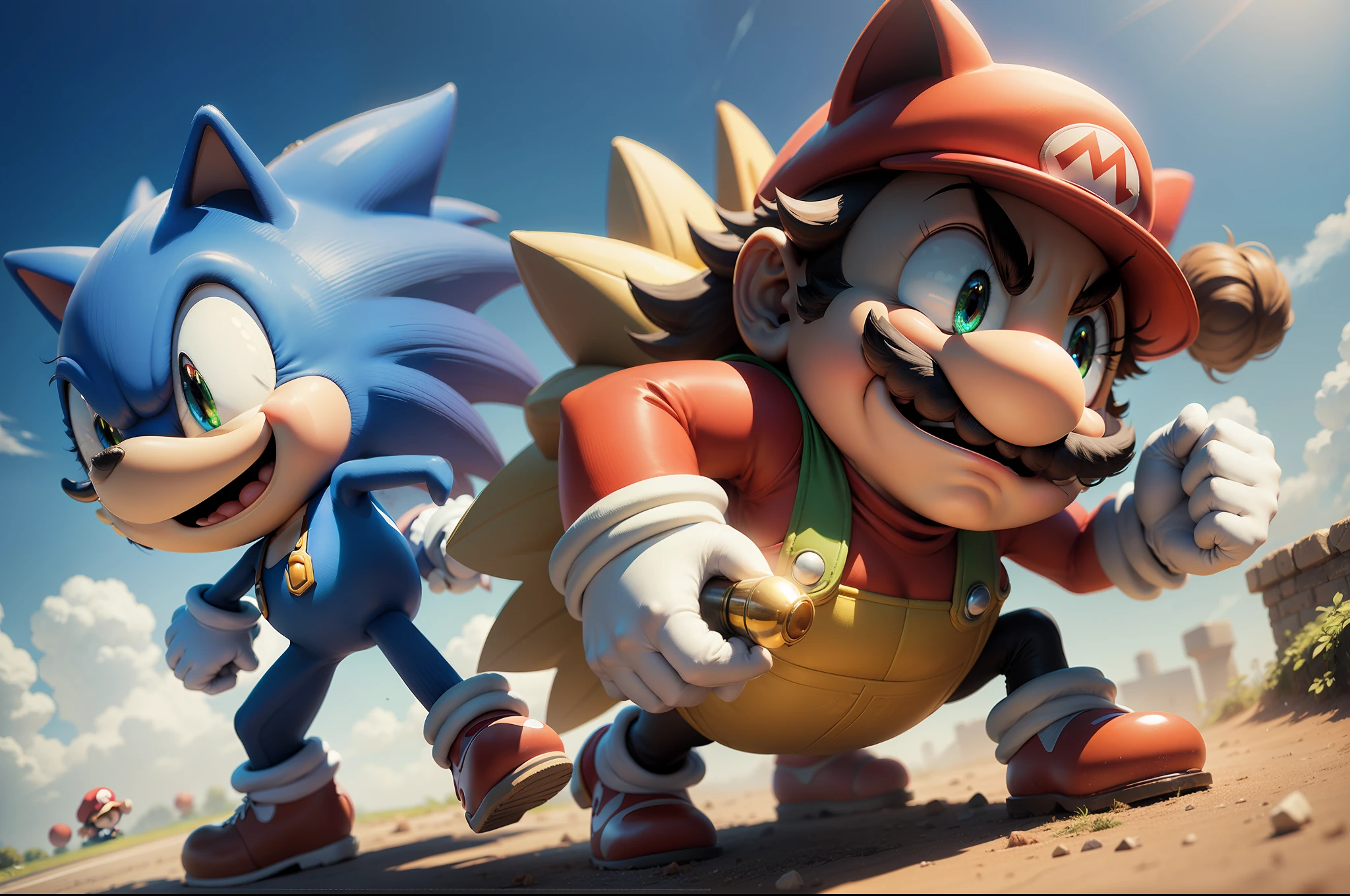 Super mario bros vs sonic