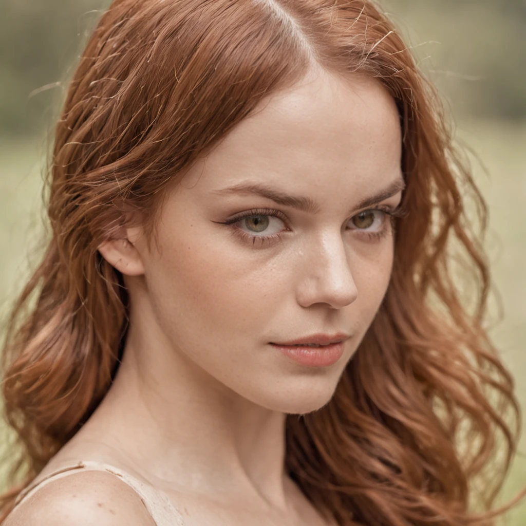 garota ruiva nua no banho chuveiro agua
