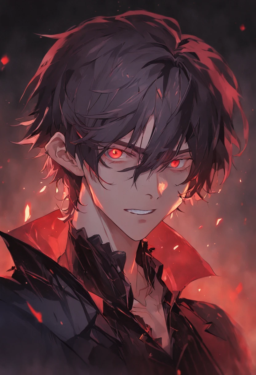Handsome vampire teenager，closeup cleavage，head portrait，Open your mouth，the bats，long canine teeth，There is blood on the teeth，long whitr hair，（There is blood at the corner of the mouth：1.4），Blood，depth of fields，dynamic blur，high light，Real light，Ray traching，oc rendered，Hyper-realistic，best qualtiy，8K，Works of masters，super-fine，Detailed pubic hair，Correct anatomy，sharp focus on eyes，Bokeh，Facial features are carefully depicted