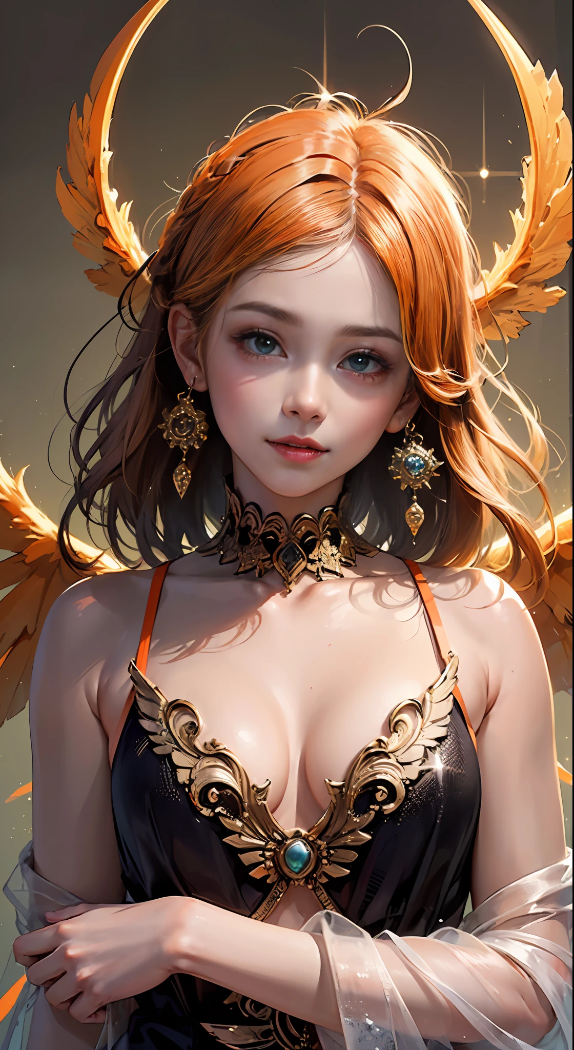 unity 8k wall paper、ultra-detailliert、Beautifully Aesthetic、​masterpiece、top-quality、(Zentangle、a Mandala、Tangles、Tangles)、((Illustration style:1.2))、(Fractal Art:1.3)、beautiful  lighting, Movies in which boys shine, realistic shadow, huge filesize, Vibrant colors, Brilliant image quality, colourfull, Fantasia [hight resolution], (((14-year-old beautiful boy:1.6))), (Shota:1.2), (a baby face), Well-formed fingers,  ((Glitter Perfect Beautiful Boy:1.3)), twinks, a handsome, a cool, (innocent smiles:1.4), ((Super Cute Super Beautiful Boy)), (Crisp and gentle eyes), dual, (with blush cheeks:1.4), ((morning、Beautiful boy in boy clothes with big wings of transparent orange devil:1.8)), (Cute blonde hairstyle:1.6)),