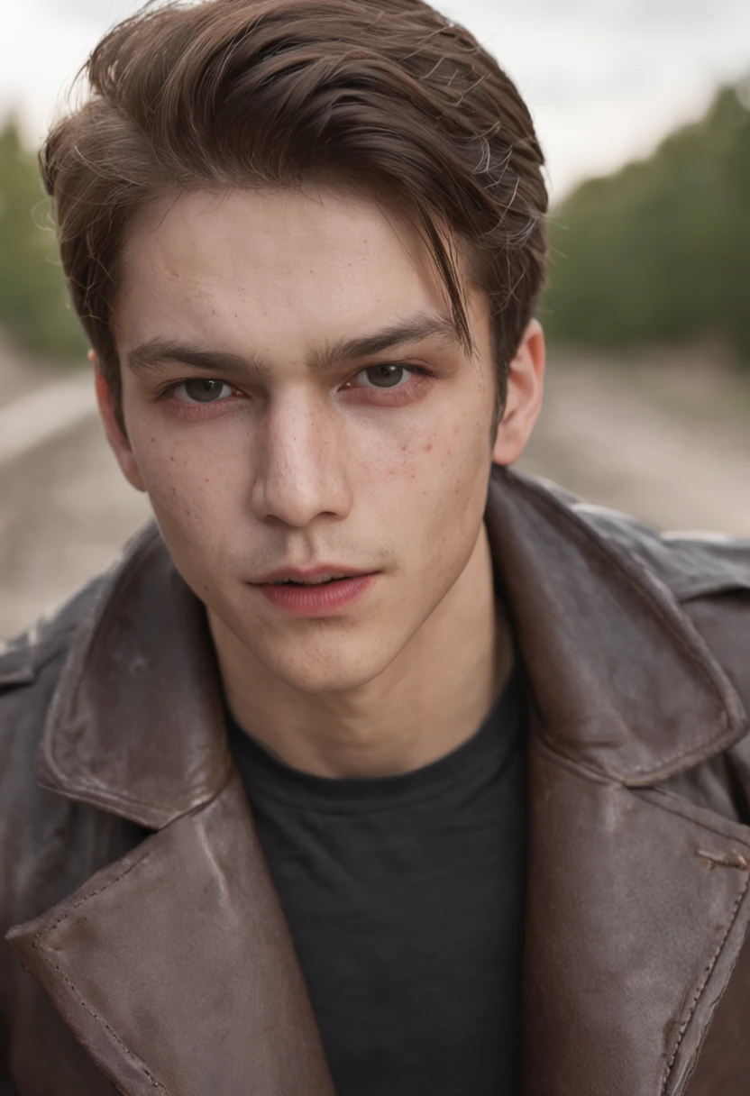 of a real,Hyper-realistic,Realistic skin texture,Handsome vampire ager,(male people:1.4),closeup cleavage,head portrait,(Open your mouth:1.4),the bats,(long canine teeth:1.4),There is blood on the teeth,long whitr hair,(blood stains at the corners of the mouth:1.4),Blood,depth of fields,dynamic blur,high light,Real light,Ray traching,oc rendered,Hyper-realistic,best qualtiy,8K,Works of masters,super-fine,Detailed pubic hair,Correct anatomy,sharp focus on eyes,Bokeh,Facial features are carefully depicted