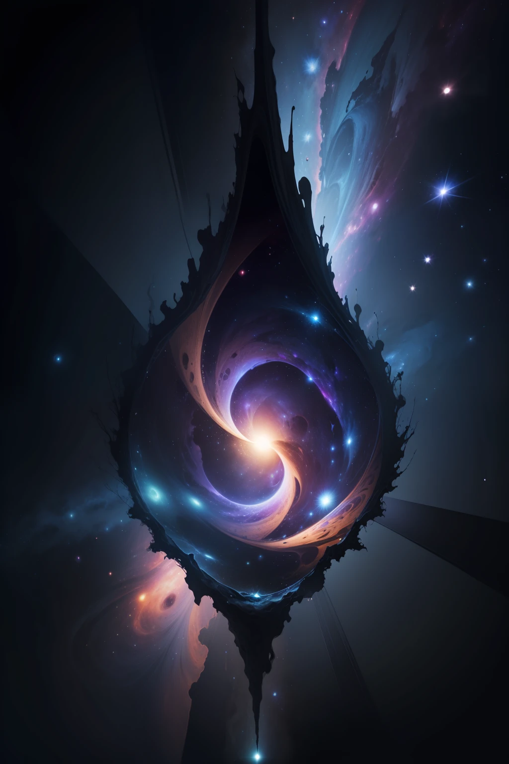 "Cosmic Horror": view of space, reveals a distorted galaxy, strange life forms and entities that defy human understanding.