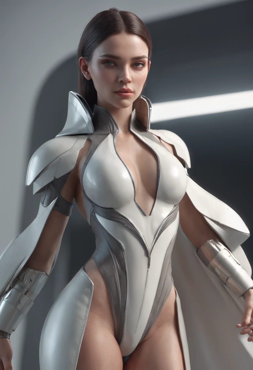 Enn primer plano de una mujer con un traje futurista con una espada, tendencias en Artstation 4K, Artgerm Julie Bell Beeple, Renderizado 3D de arte de personajes 8 k, tendencias en Artstation:3, rossdraws volumetric lighting, tendencias en Artstation, Tendencia en la sede de Artstation, tendencias en Artstation HD, Greg Rutkowski Octane Render, Octane CGsociety retro futuro, high fashion photography, Vogue Italia, Lente amarilla futurista, Editorial de moda, Fotografiado en la (((Hasselblad H4D 200Ms digital camera))), (((ultra realista))), (((super detallados))).Foto Natural, Filmed with a professional camera, En.s. cortar, HDR, 16k.