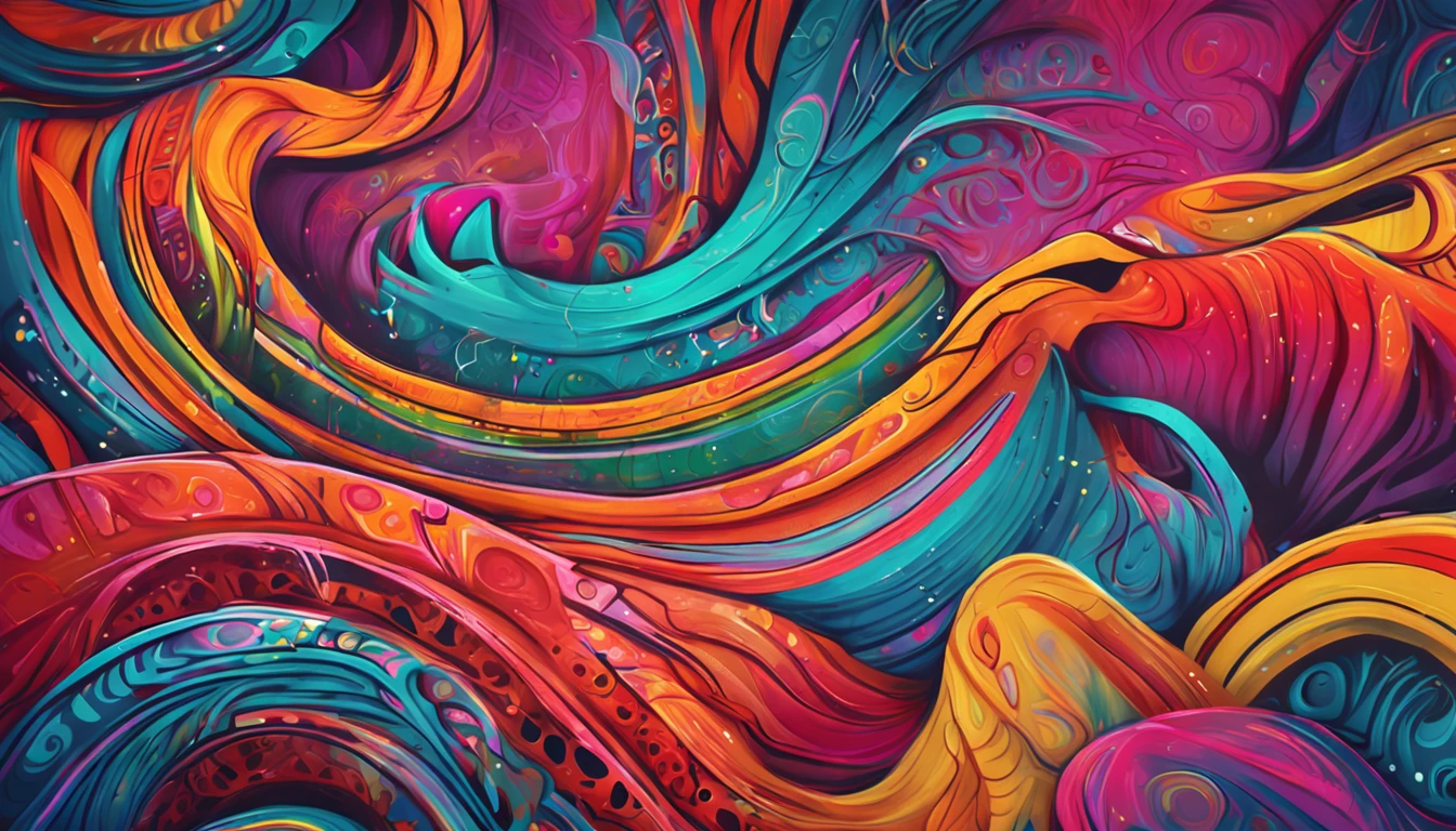 A colorful painting