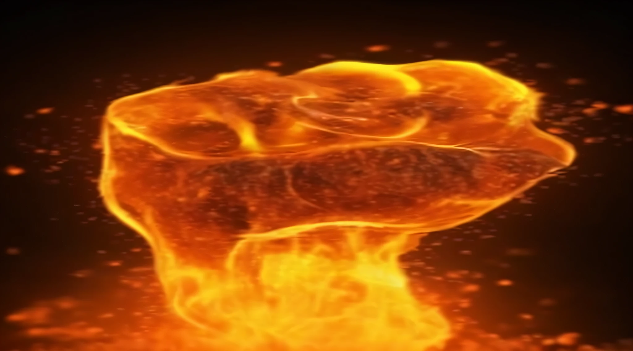 um close up de um punho com fogo ao fundo, fireball hand, forming a burning hand spell, tem poder de fogo, poderes de fogo, burning hands, fogoso, Tocha humana, punho erguido, fire in the hand, poderes de fogo fogo rodopiando, fundo do inferno, punho cerrado, ardente, fiery particles, completamente composto por fogo, foto do perfil, derretido