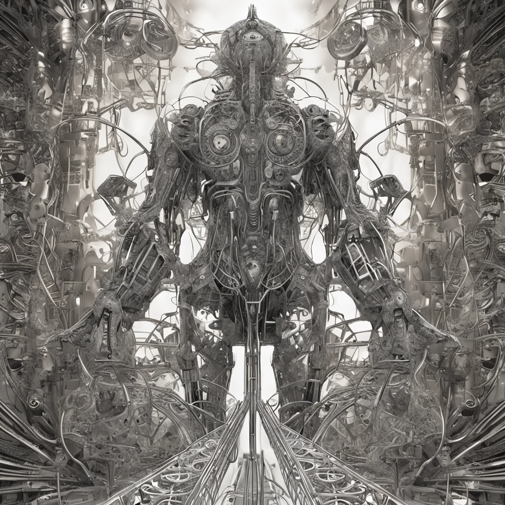 Best quality, Masterpiece, 超高分辨率, (photograph realistic:1.4), surrealism, Dream-like,fusionart, mystical humanoids, dark ethereal magic, humanoid dream control, cybernetic stealth, shadow step, dark machine spells, crystal razor blade,