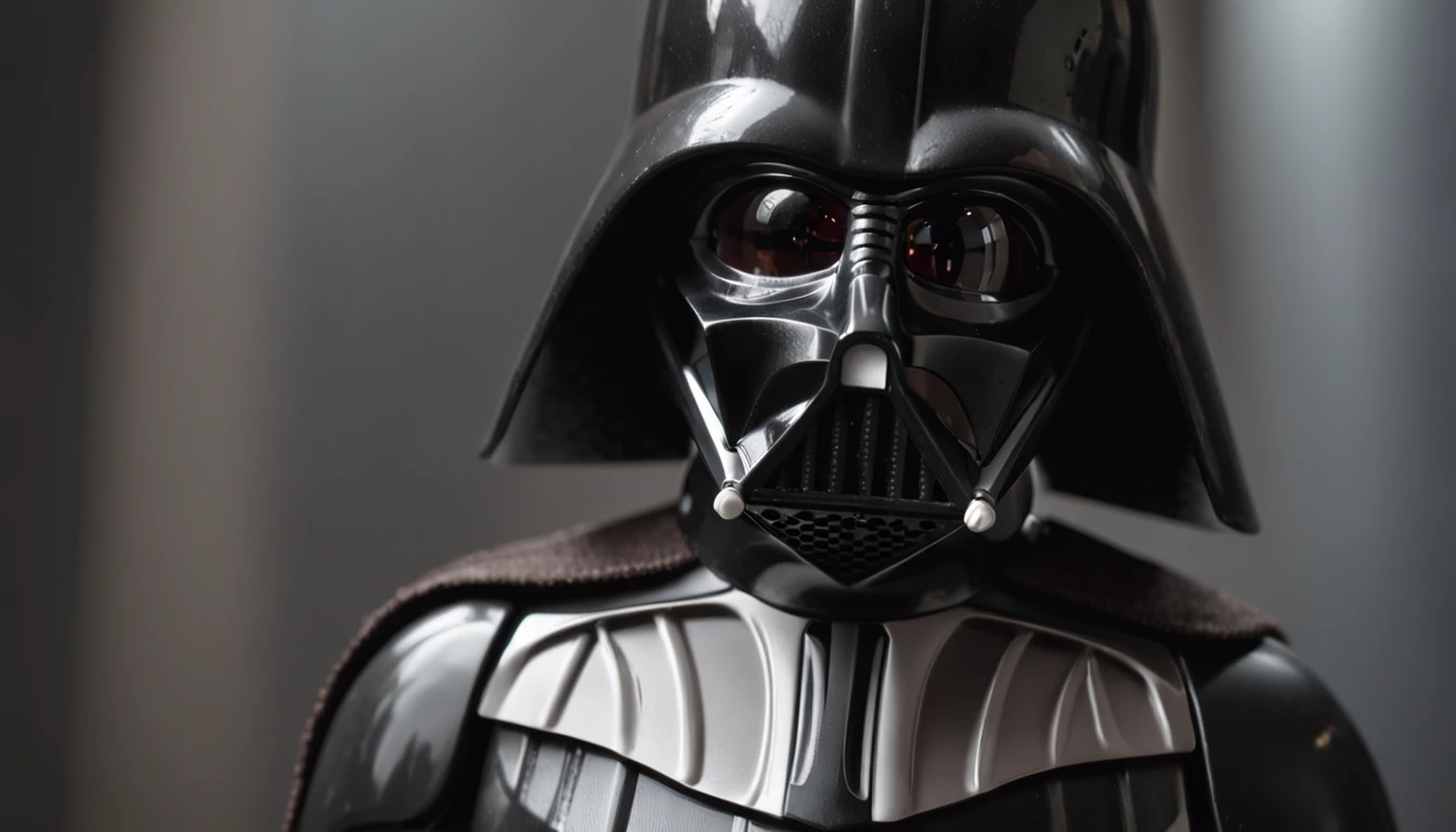 A photo of a lego as Darth vader, intricate, Cyberprep, Futago, Polaroid, ArchViz rendering, Flat, badge, chintzy colors, Grunge, spot lighting, Realistic dramatic lighting, highly detailed environment, cinematic quality, Redshift render, 4k