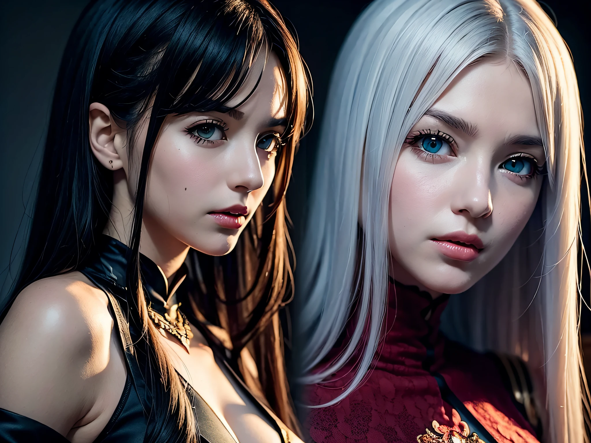 Vampire girl Shalltear Bloodfallen: Overlord anime, best quality, masterpiece, (realistic:1.2), Front, detailed face, (((masterpiece))), (((best quality))),(((extremely detailed))), illustration, mysterious,