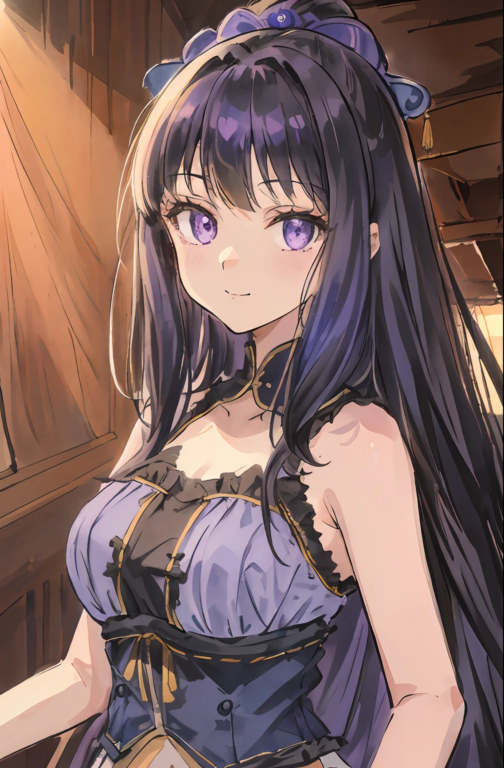 Two people, a pink-haired beauty pressed a black-haired beauty to the bed, blushing excited, 2d rendering