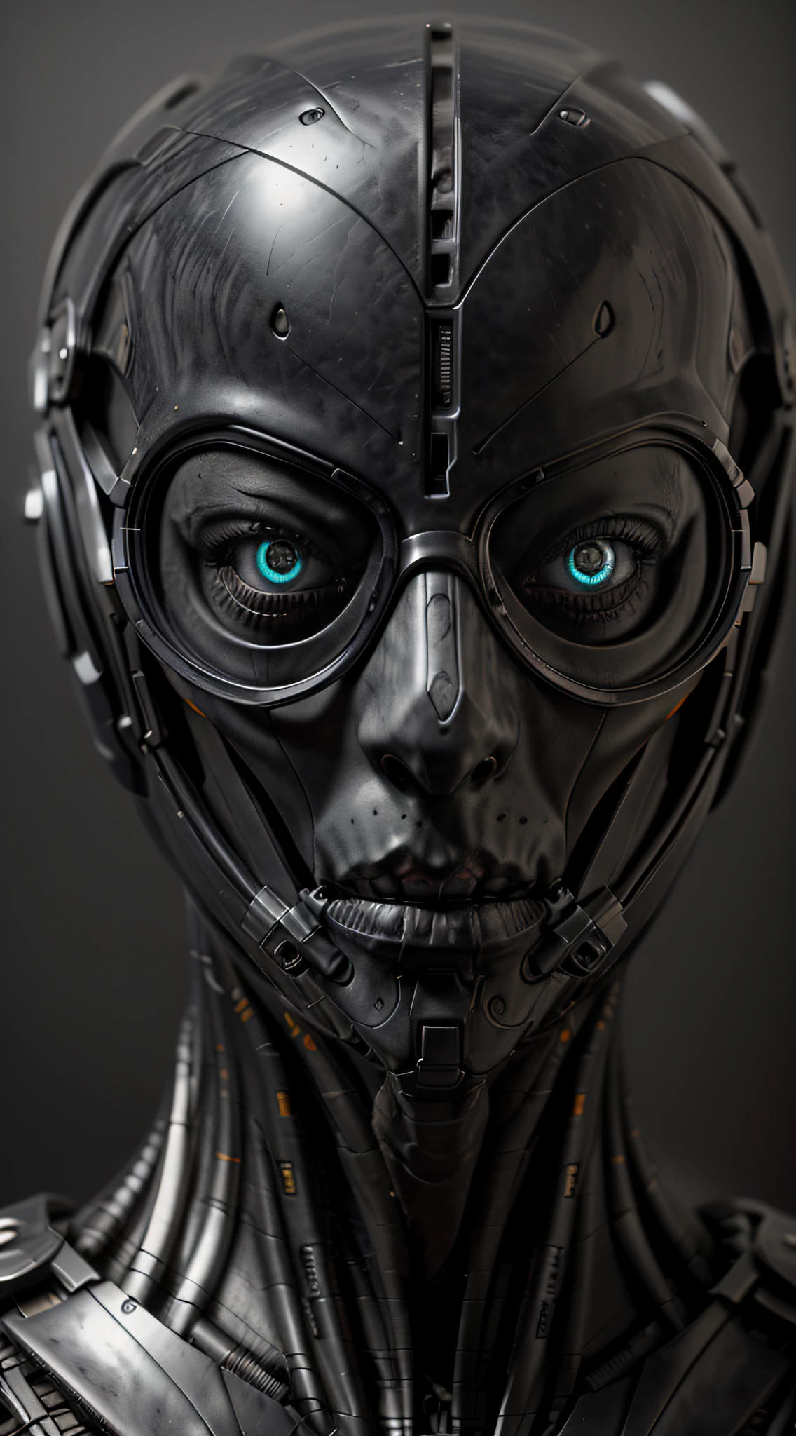 raw  photo, 35mm,sigmaart,zoomout (((corpo inteiro)))" "molho ciborgue de geleia de insetos", "nerd-rugas byte-flicker", perfect composition, bonito, detalhado, intrincado, Intricate octane render trend in Artstation, 8 k artistic photography, arte conceitual fotorrealista, soft natural volumetric cinematic perfect light, Chiaroscuro, Fotografia premiada, master part, oil on the canvas, Raphael, Caravaggio, Greg Rutkowski, bipe, Beksinski, Giger, fundo cinzento, metal realista, estyle UE5, Estilo ArtStation , Behance, no meio da jornada.