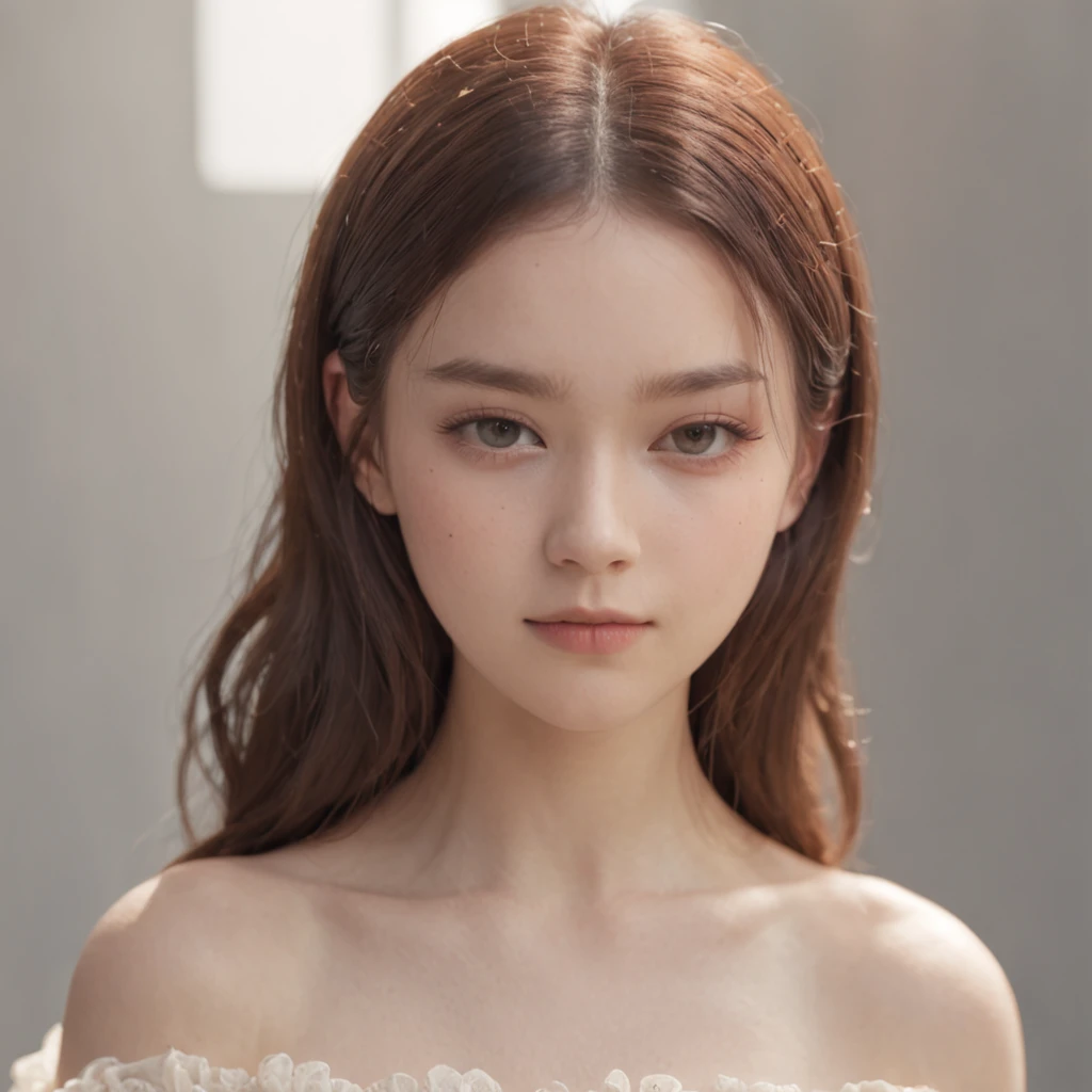 15 years old girl, solo, full body, (masterpiece:1.21), (best quality:1.2), colorful, (illustration:1.2), (cinematic lighting:1.1), (bare shoulders:1.21), (collarbone:1.21).