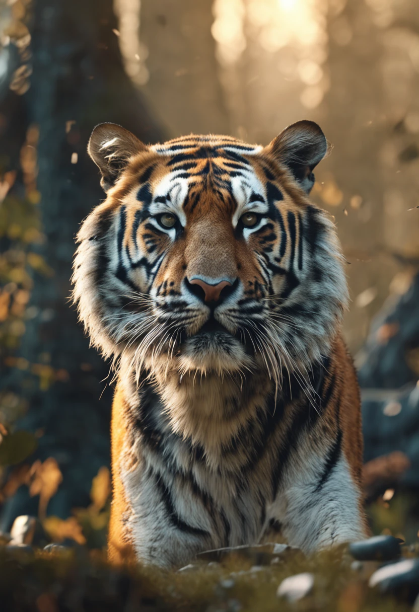 cinematic realistic pictures of tiger,safari, ultra hd, realistic, vivid colors, highly detailed, UHD drawing, pen and ink, perfect composition, beautiful detailed intricate insanely detailed octane render trending on artstation, 8k artistic photography, photorealistic concept art, soft natural volumetric cinematic perfect light
