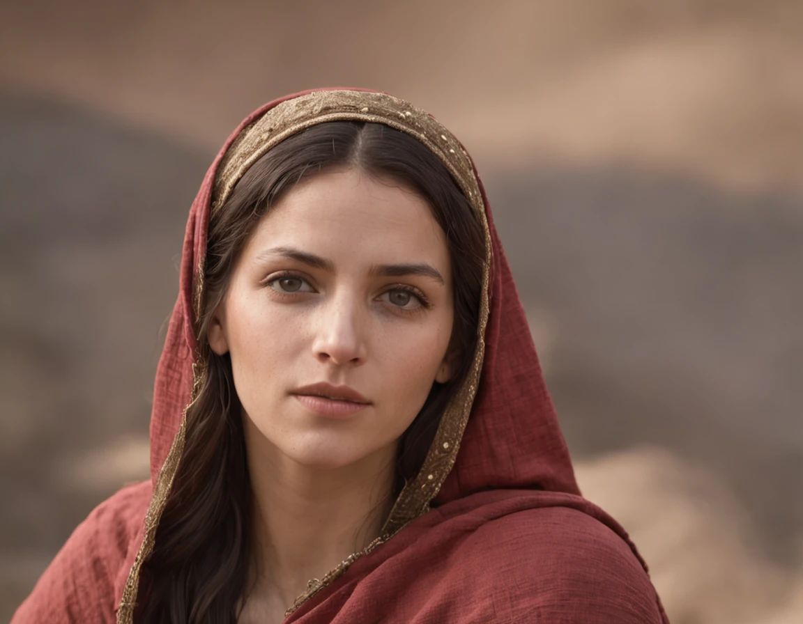 (melhor qualidade: 1.4), (Ultra Highres: 1.2), (fotorrealista: 1.4), (8k, Foto RAW: 1.2).The description of the Samaritan woman's physical appearance is not detailed in the biblical narrative, But her Samaritan background suggests that she likely had similar traits to other people in the region. No historical-cultural context, The story of the Samaritan woman is set during a period of ethnic and religious tensions between Samaritans and Jews. His encounter with Jesus at Jacob's well highlights the message of spiritual equality and the importance of faith over cultural differences.