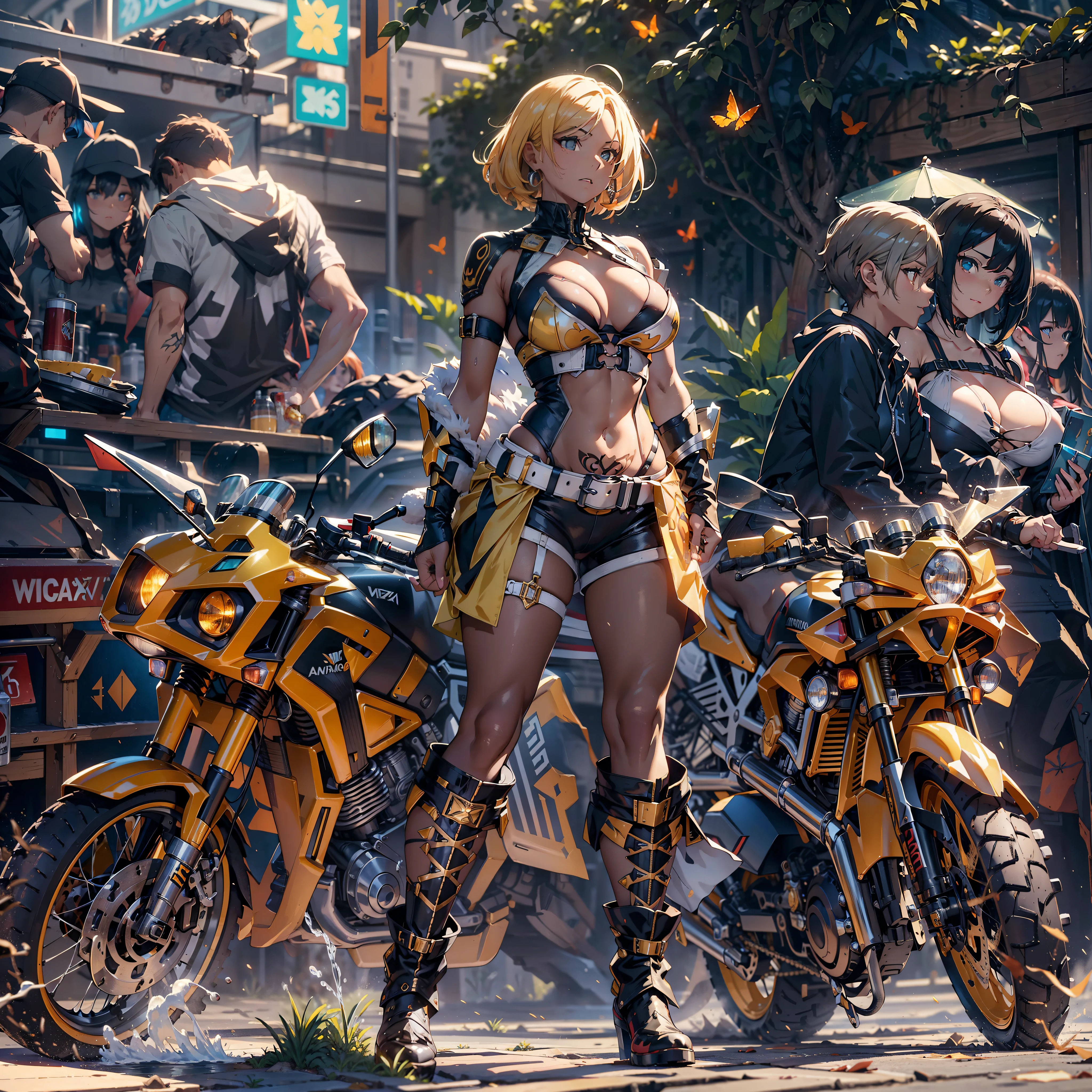 Epic Masterpiece frontSun contre-jours Goddess Beach water beholder outdoor urban, Suncraft Artificier hearth sundrop "GhostRider" ninja "Armada" contre-jours moto "Heavy Metal" Devastating Will-o'-the-wisp luminescence war battle mature female "luis Royo" dazzling ride bike, Cosplay riders richesse Amiral decorated "Nicki Minaj" Commander jukebox "beyonce" Pilots jacket cow-boy emblème Earth écusson sunLight ultra pro-Photorealistic optimal ultra high_quality opengl-shaders ultra high_detail accurate reflex ultra highres perfection graduates volumetric nettetés improved Octane_rendues UHD XT3 64K 32K 16K 8K DSLR HDR UnrealEngine5 3dcg shadow deep path analogiques hairstyle short bangs extatiques symmetrical body athletic african fullbody skin tanmed suave face cheekbones effects embarrassed glushes eye-liner saphirs saturate beaux dark eyes black pupils brown iris lazulis turquoise open mouth teeth (tongue droplet water drop of water) obvious smiles choke Floating Jacket Eccentric Cape Levitating Shoulders-Off Shirt Lace Clavicles White Papillotes embroidered leathers breasts reveal sideboob satin livid yellow orange corsait thick felt skirts matching bristles ample swinging spinels navel waist belt-chastity revealing heart padlock silver agate pubis scarlet pubis-hairy indigo bristles protrusions silk Snap-lock tin gold garters thighs legs stainless steel boots gothic decorated onyx, rubis summons milkweed floraison invoques viceroy magic incandescentes creatures CGSCOSITY butterfly Cristallines Wings (EOS R6 135mm 1/1250s f/2.8 ISO400) Monarch, Mecha Canon-ion flash blow glow dramatic opale weapon, straight outfits armor heavy chrome metallic flat rune lava bands population antenne Tourmaline glyphes plasma brasses cuivres fullbodye "cyberpunk" motocycle, background forest Equirectangular 360 monster Fire Blast Flame Engravings Chef-D' tattoo (par Michelangelo) Bruce Weber girls sex naked nsfw varied multi etc.