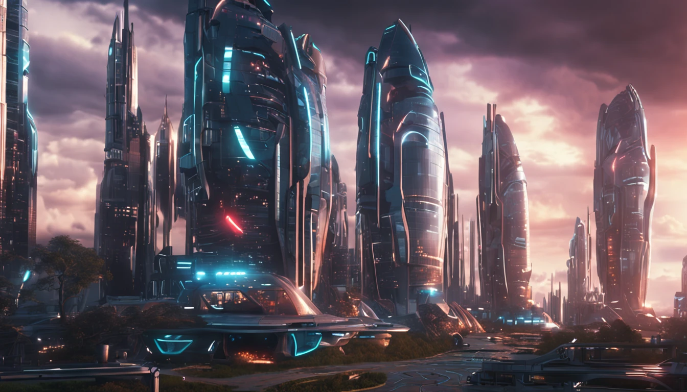 futuristic city