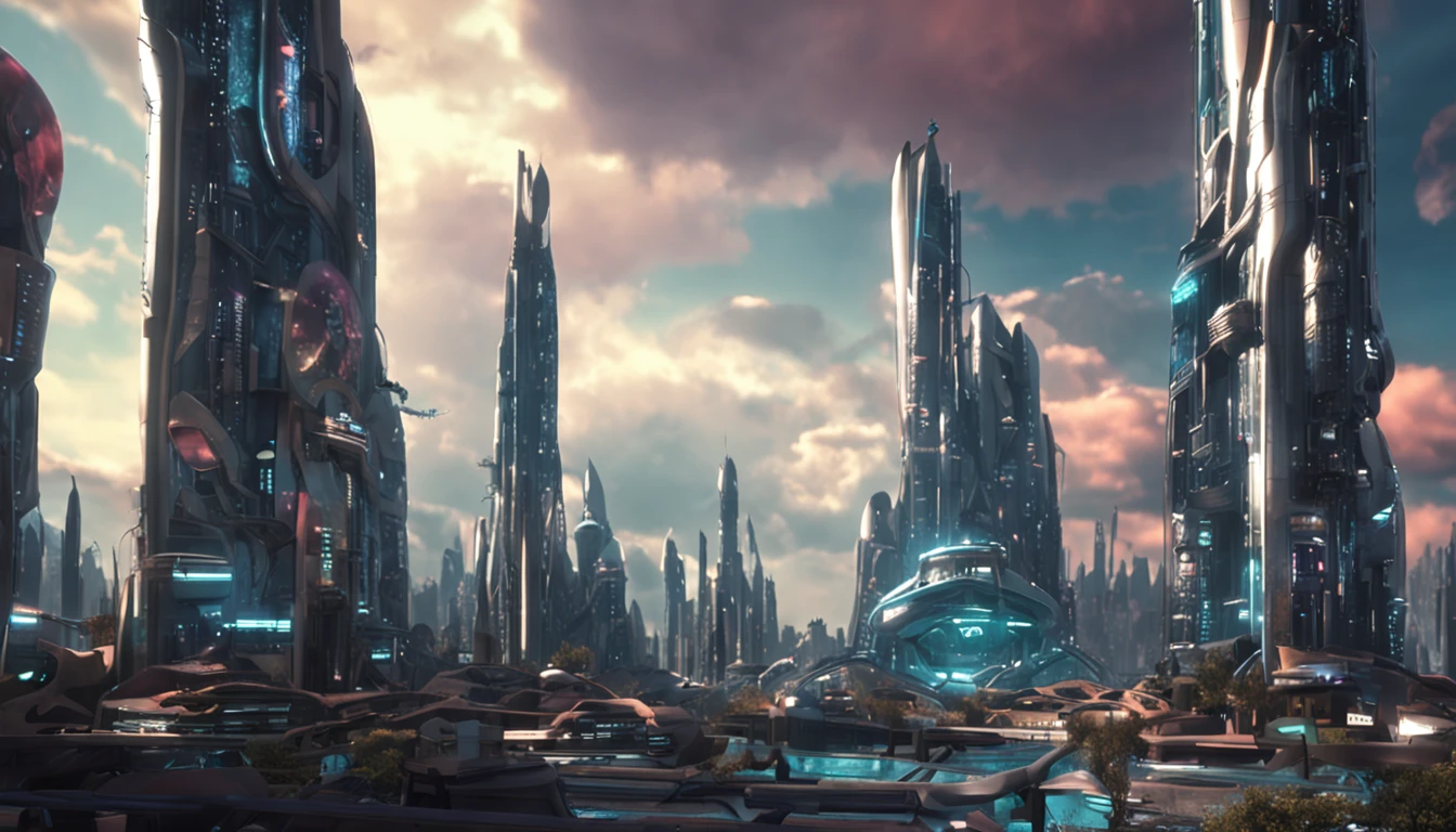 futuristic city