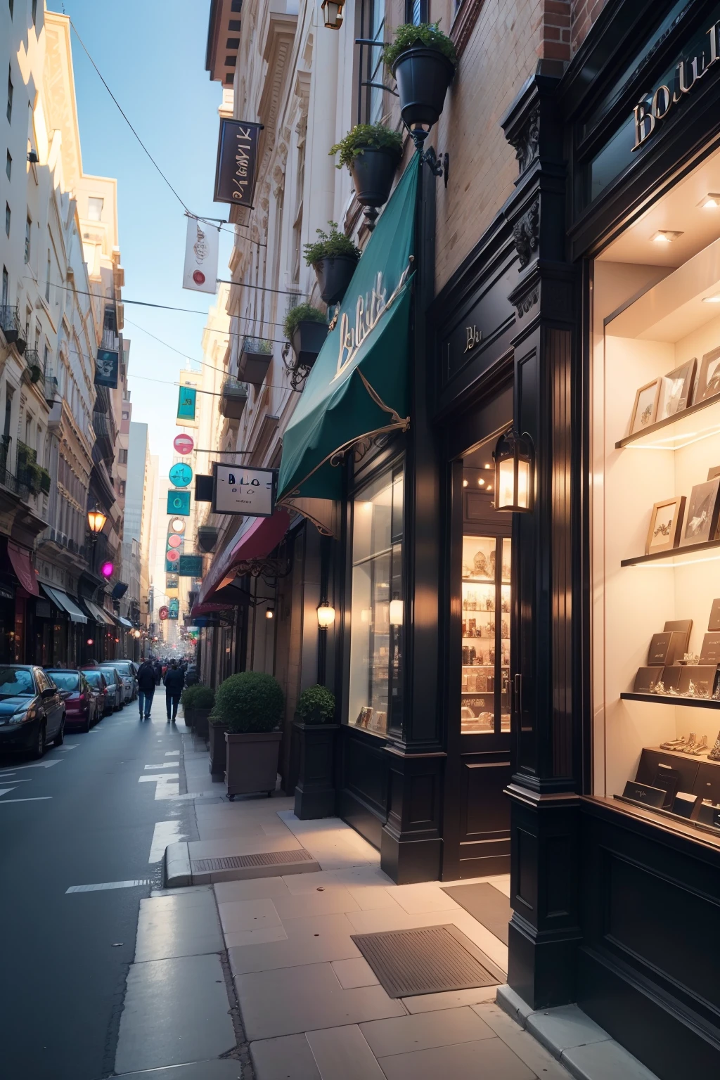 jewelry store named Bijoux, located downtown