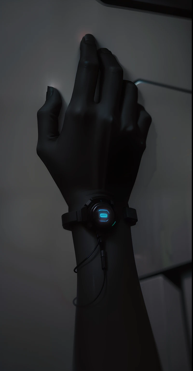 Cybernetic red neon