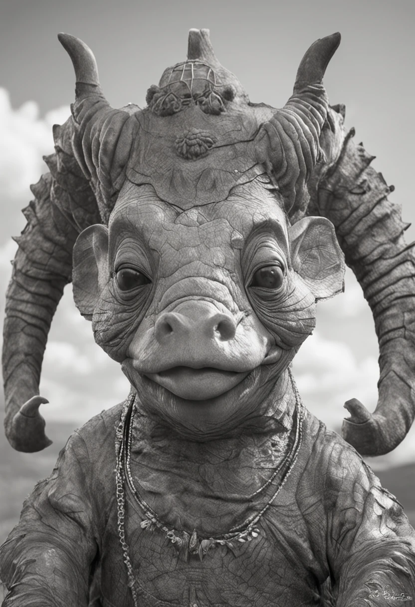 Um coelhinho de cartola senta-se em uma cadeira, no estilo de criaturas de pesadelo, retratos fotograficamente detalhados, Fab sketch, texturas intrincadas, art of dragon, Figurinos detalhados, detailed facial features