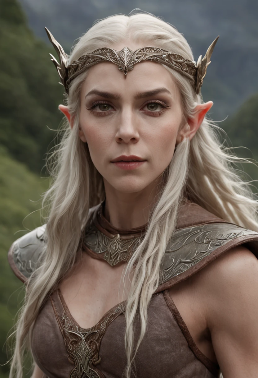(master part, Realistic portrait:1.3), (Stunning depiction of an elven warrior with a Viking-inspired appearance:1.2), (extremamente bem definido, musculoso, and female physique:1.3), (blonde hair adorned with multiple braids:1.3), (olhos verdes claros penetrantes emanando uma energia radiante:1.2), (grosso, Sobrancelhas meticulosamente moldadas:1.2), (symmetric, Beautiful, e rosto impecavelmente perfeito:1.1), (vestido com um traje de guerreiro, Embracing your body:1.1), (In the background, an active volcano rises high, commanding attention:1.1), (the grey sky giving a gloomy tone:1.1), (his expression conveying the utmost seriousness:1.1), (Full body illustration capturing the dominant presence of the elf:1.1), (a fusion of formidable strength and ethereal allure:1.1), (A work of art that encapsulates the intensity of a legendary warrior:1.1), (Meticulous attention to detail enhances the authenticity of the scene:1.1)), cinemactic, hiper-detalhado, detalhes insanos, Lindamente colorido, Motor irreal, DOF, Super-Resolution, Megapixel, cinematographic lightning, antialiasing, FKAA, TXAA, RTX, SSAO, Post processing, post - production, Mapeamento de tons, .cgi, VFX, SFX, Insanamente detalhado e intrincado, Hiper maximalista, hyper realistic, volumetric, fotorrealista, ultra fotorreal, ultra-detalhado, detalhes intrincados, super detalhado, Colorido, Volumetric lightning, HDR, Realistic, Motor irreal, 16k, foco nítido, octan render