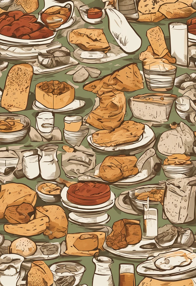 Create a cover image in the style of a criminal investigation board, but with a unique and fun touch: os "suspeitos" are food! Imagine a wall frame with several photos of famous and well-known foods, como uma cenoura, a loaf of bread, um ovo, uma fatia de queijo e um punhado de nozes. Cada "suspeito" has a small detective badge with an identification number. Ao redor dos alimentos, coloque pistas e elementos que indicam os "crimes" that every food is accused, como "Instant Weight Loss Myth" ou "False Claim of Superpowers".
No canto inferior direito da imagem, Add a circle with a magnifying glass, emphasizing the investigative approach.
