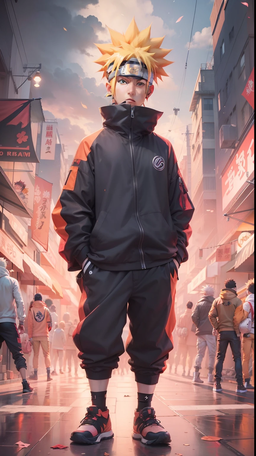 naruto in street wear style