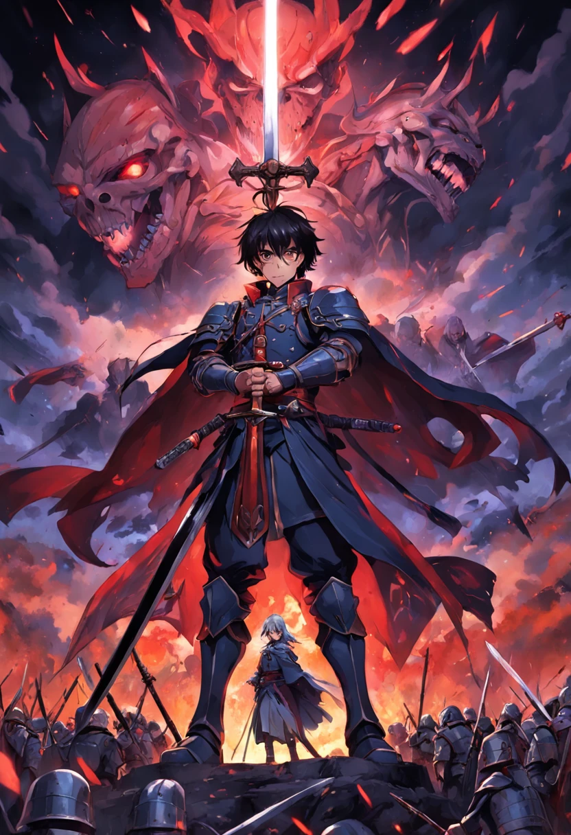 homem de guerra, guerreiro, cruzadas, espada, sangue, machucado, cortes, sujeira, campo de batalha, ambiente escuro e sombrio, sem vida, people killed by the sword