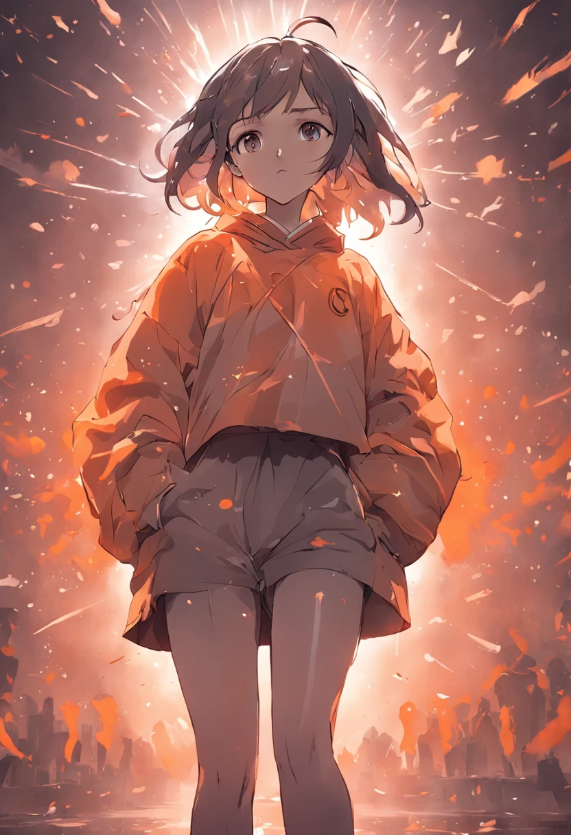 Create a minimalist logo for an online clothing store using fabric leggings. The name of the store is "BelezaLegging". The logo must be in orange tones and feature a stylized design of a garment, such as leggings. Use a regular style font for the store name. Make sure the logo is clean, elegant and conveys the idea of ​​comfort and fashion. The logo must not have people.