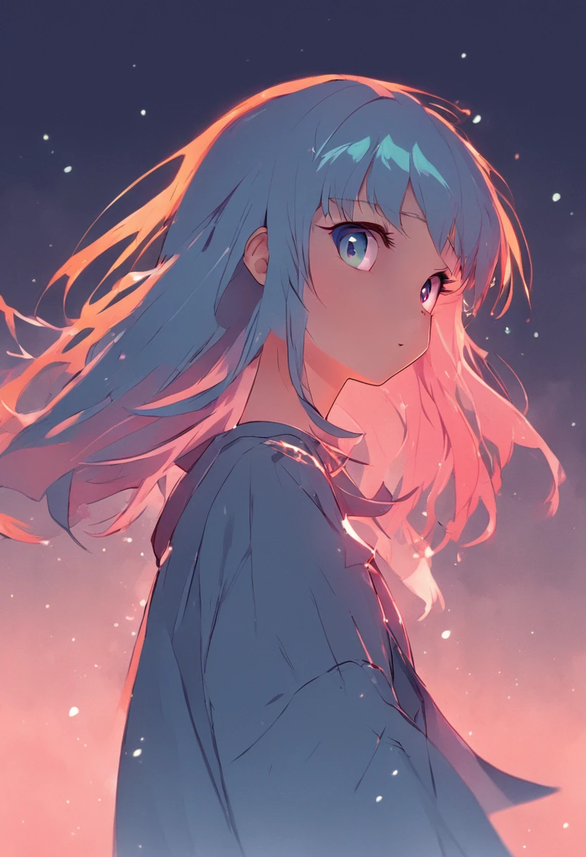 Character design sheet, same character, front, side, back), illustration, 1 girl, hair color, bangs, hairstyle fax, eyes, environment change, white background