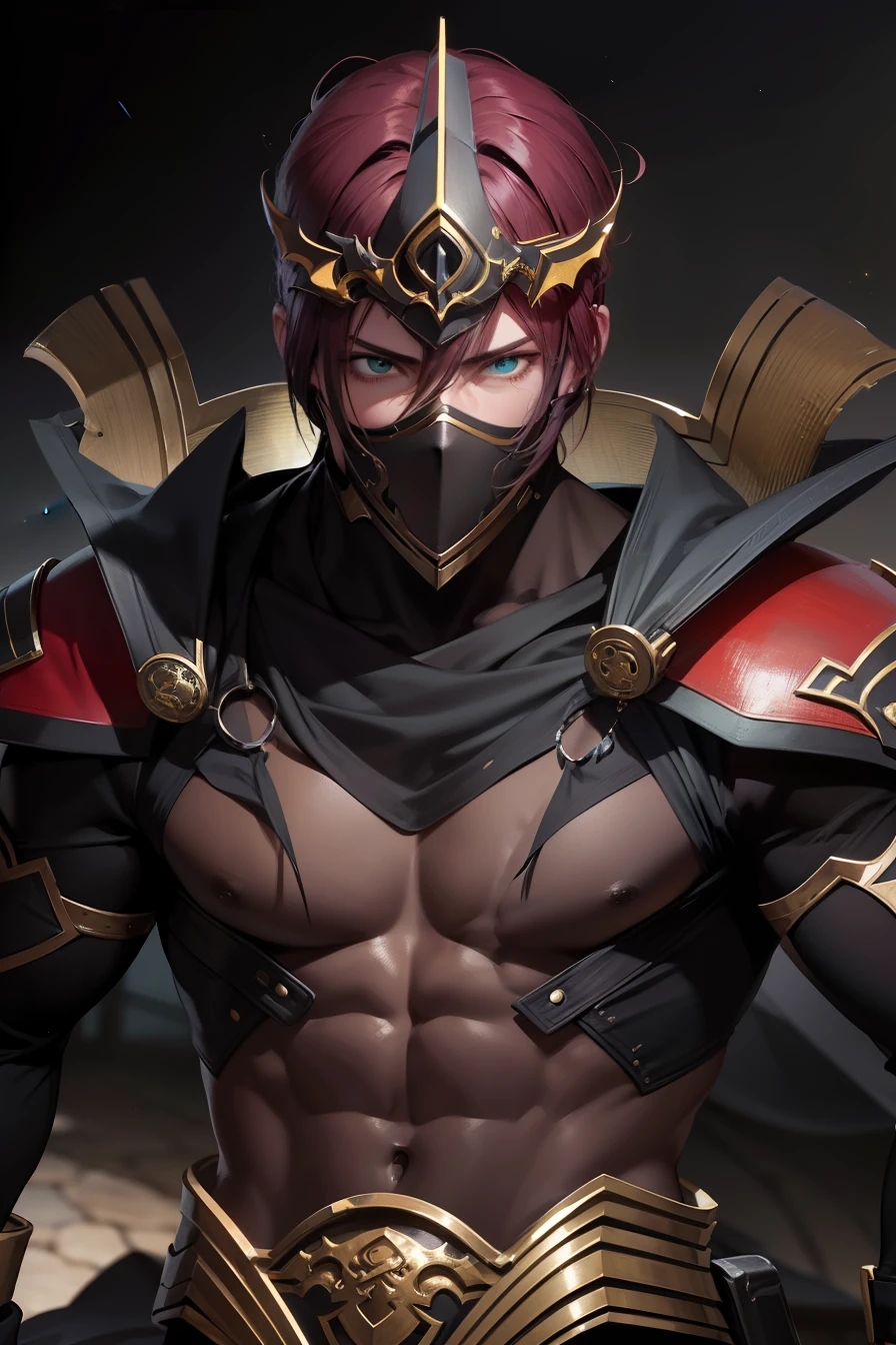 Attractive profile picture, masterpiece, ultra-precise rendering, beautiful and cool young man, trustworthy, dependable young man, savior of the world, simple design, most beautiful image, 4K, light green eyes, the color of the clothes is the same as the original, demon ninja.