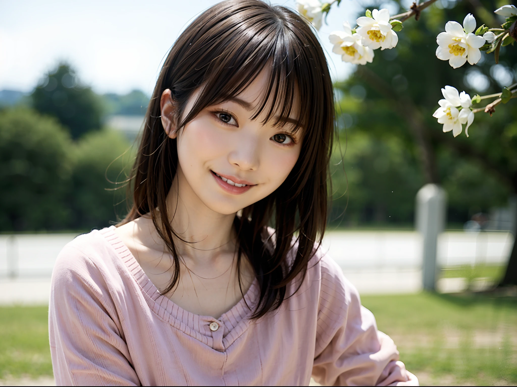 21 years old、smile、Beautiful eyes、shine、