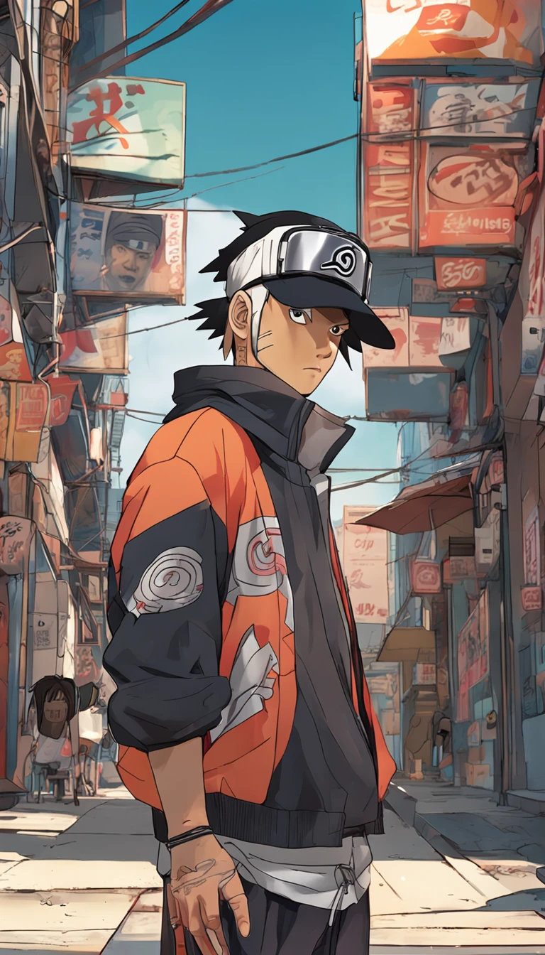 Naruto in street wear style