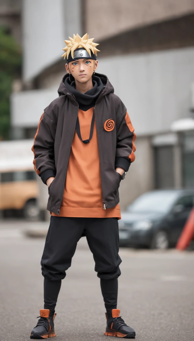 Naruto in street wear style