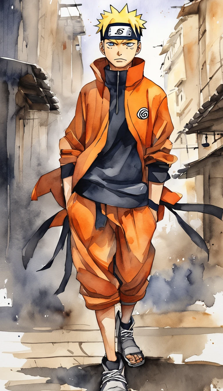Naruto in street wear style