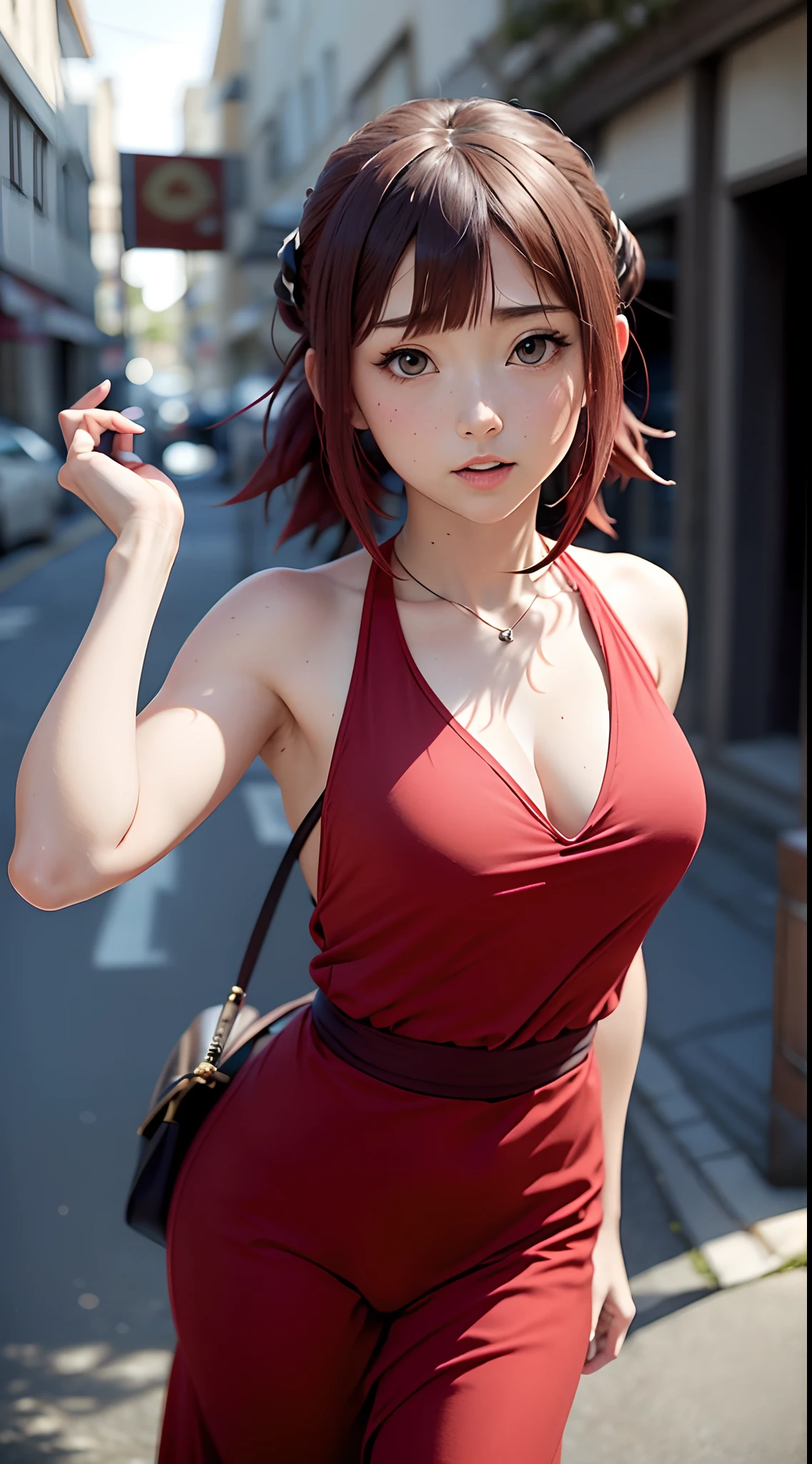 Hinata from Naruto Anime , hinata in red dress