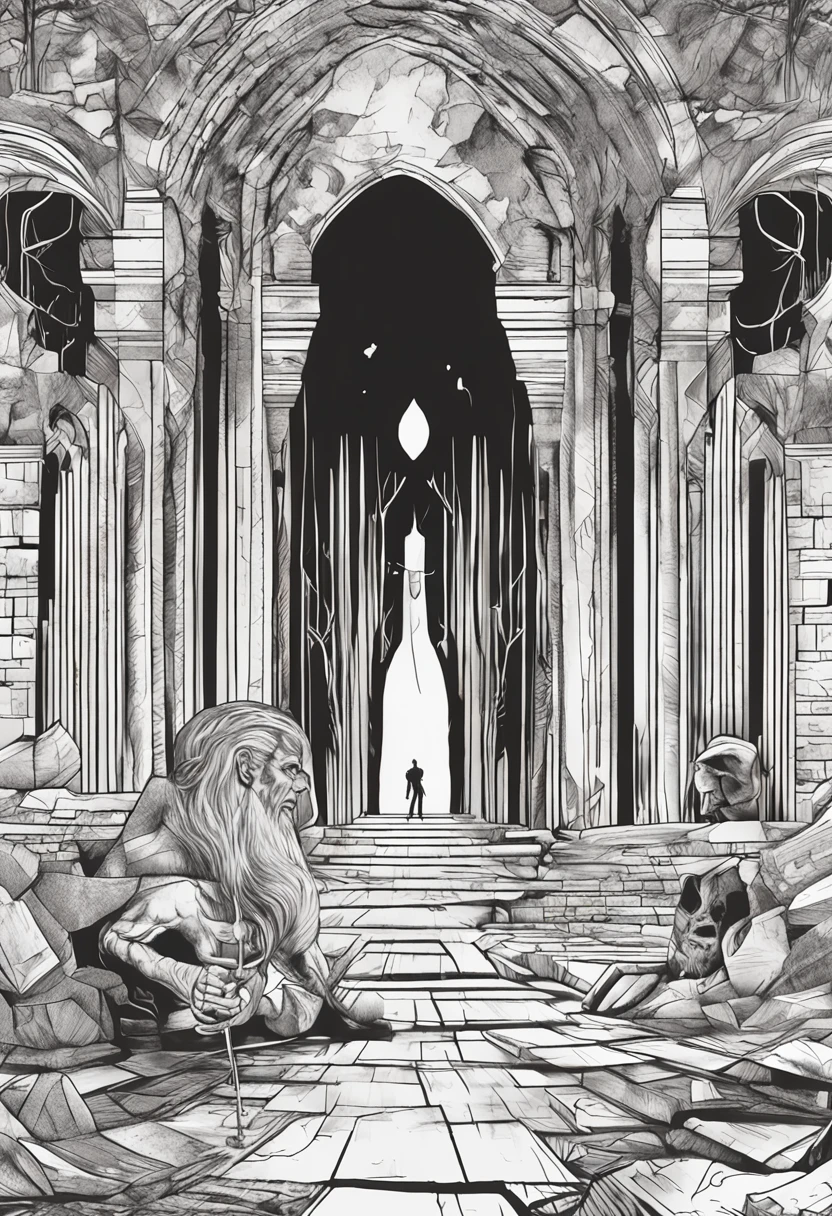 melhor qualidade, obra prima, ultra-high-resolution, (fotografia realista:1.4), surrealismo, Semelhante a um sonho,FusionArt, dois detetives particulares Shadow Man e Woman, Magia das sombras, Darkness Control, Sigilo, passo da sombra, Boundary spells, hidden blade,  Treasure map in hand. Fundo com um castelo