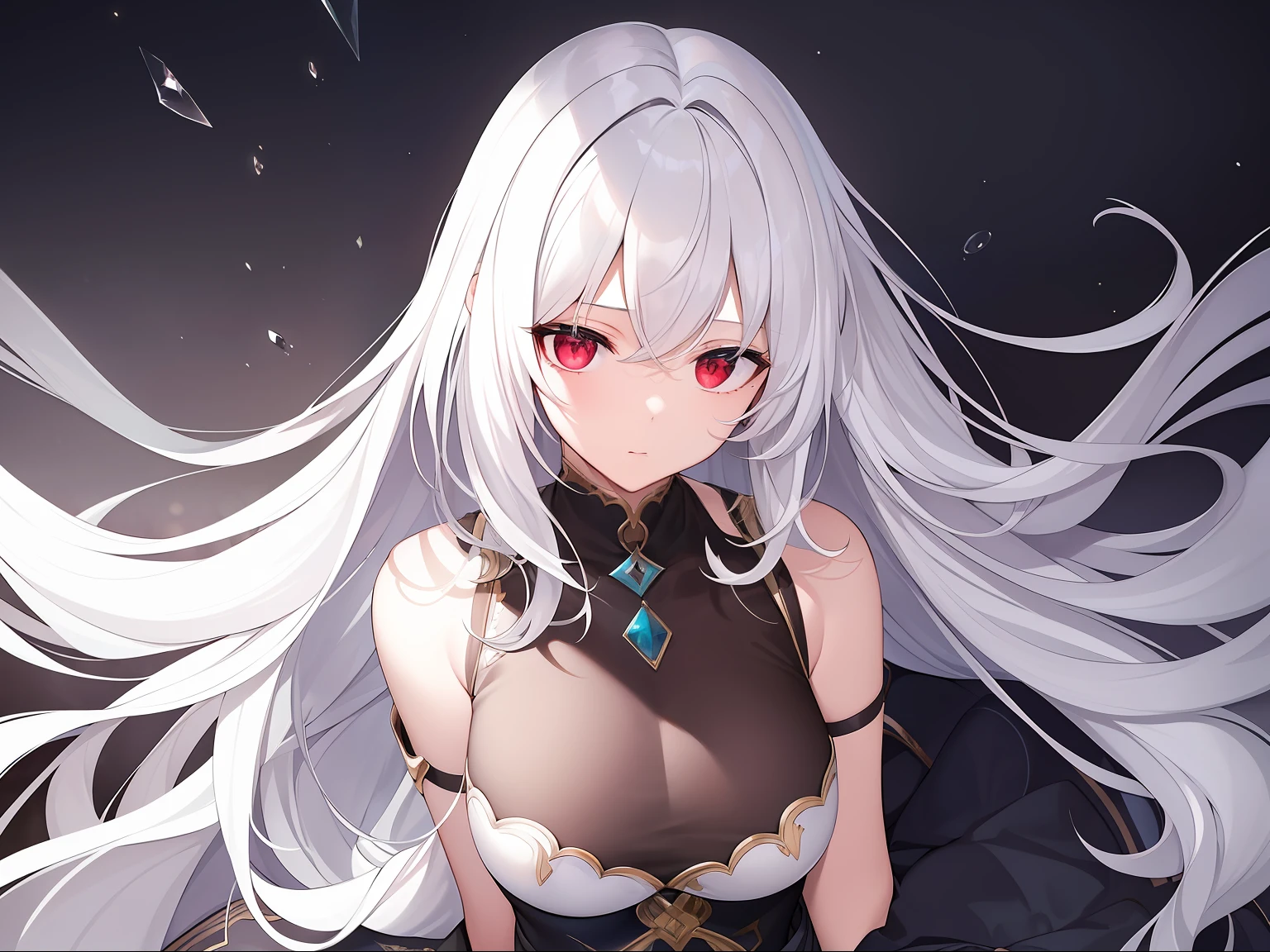 ((Masterpiece, Best quality))++, Detailed light+,  Detail hair+, detail hand+ ,1girll, woman, Long hair,   dark red eye,  Beautiful eyes, Young gray hair,,(Beautiful white hair:1.5),(Beautiful detailed eyes), ,    high resolution+,   Masterpiece,  , Glass tones, Reflective eyes,  {{Angle}} , extremelydetailedwallpaper, Original,full bodyesbian,Bedrooms,upper legs, Beth,starrysky,Issuing,,swim wears,,naturey