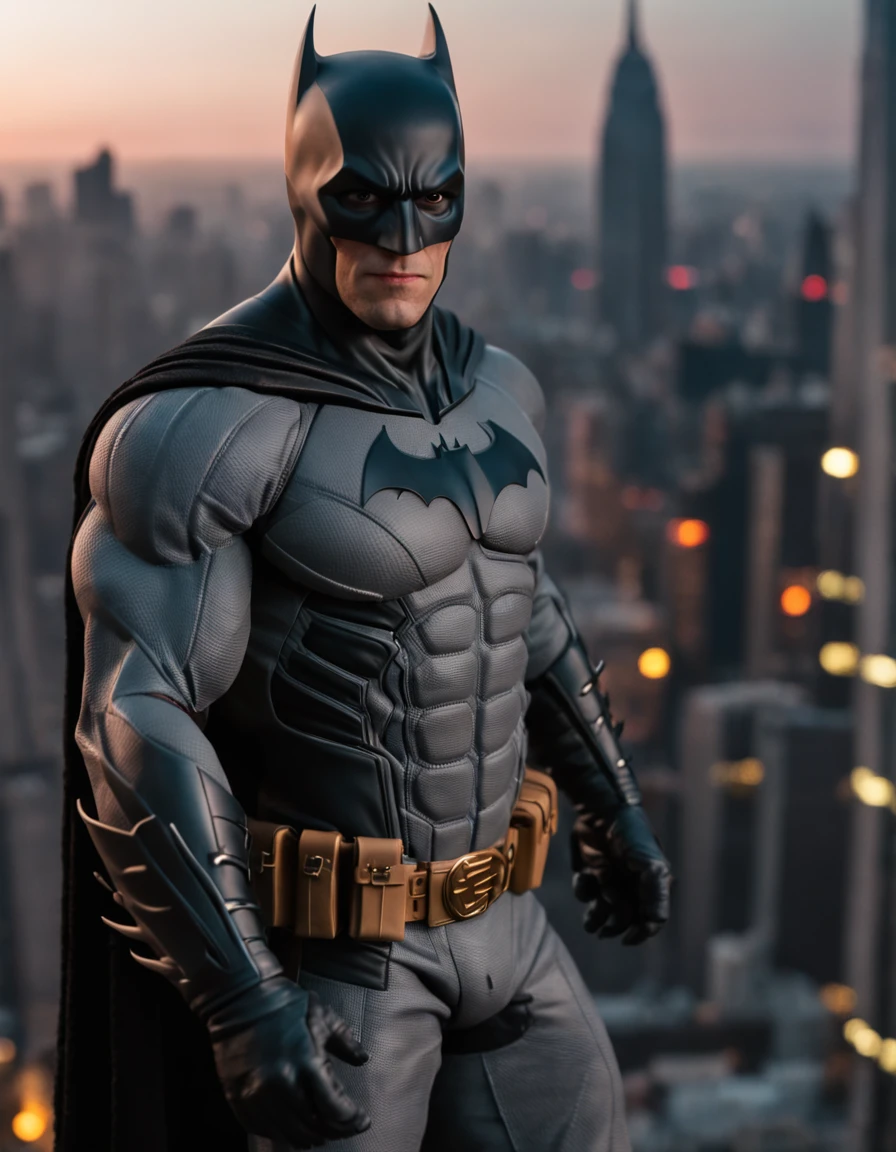 A batman on top of a gotham skyscraper, cena de filme 8k tema escuro, ::n_ desenho, Imperfection, baixa qualidade, boneco, jogo, anime, texto, assinatura