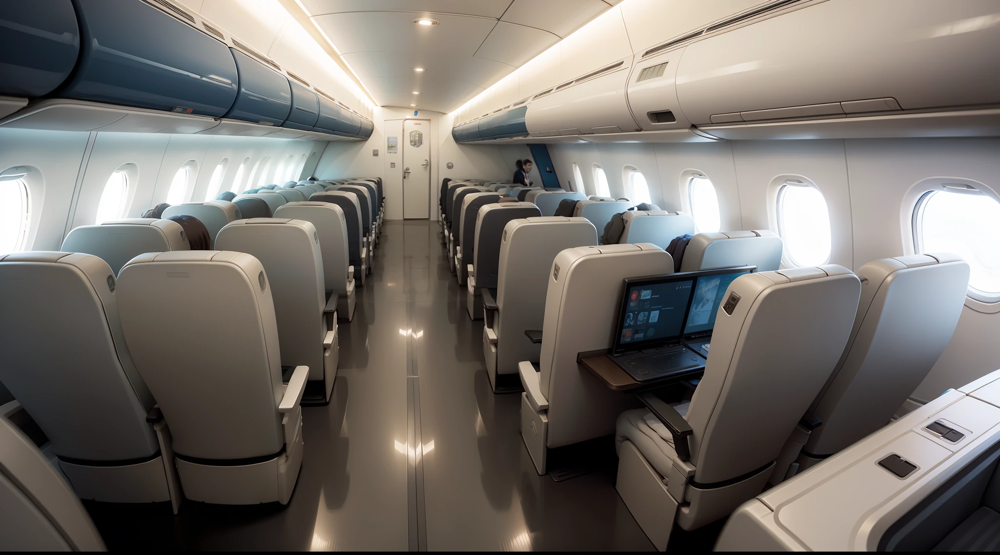 On the plane,Toilets,Small space,style of anime