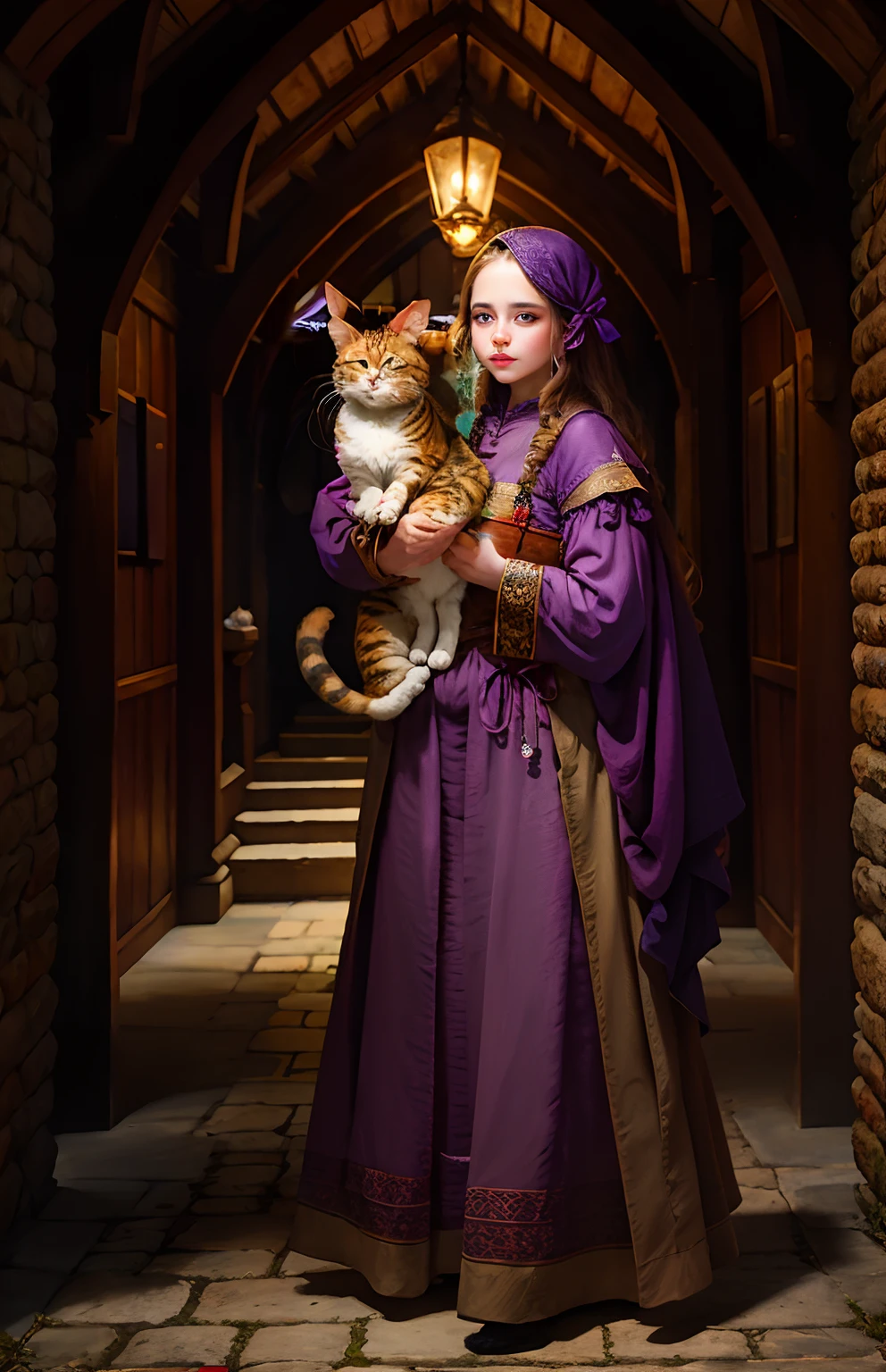 Cat with Dark Eyes