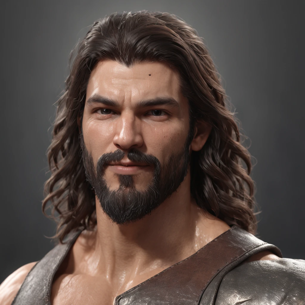 Pessoa sorridente segurando um escudo e uma planta.

(Professional 3D rendering:1.3) de (Realistic:1.3) Foto de arte mais bonita do mundo，sorridente segurando um escudo e uma planta.,Features soft, bright male heroes, ((Epic hero fantasy rough muscular man wet hero angry look long hair short beard and fierce expression in dynamic pose, fantastic location, majestoso ambiente desordenado)), corpo inteiro 8k unidade render, action shot, poros da pele, very dark lighting, sombreamento pesado, circunstanciado, Rosto detalhado, (vibrante, fotogrdeia realista, Realistic, Dramatic, Escuro, foco nítido, 8k), (Old leather clothes damaged by bad weather:1.4), ((((Use peles)))), (intrincado:1.4), decadente, (altamente detalhado:1.4), pintura digital, rendering by octane, art stations, Conceito-Arte, liso, foco nítido, illustration, germe da arte, (Loish:0.23), Wlop Ilya Kuvshinov, e Greg Rutkowski e Alphonse Mucha Gracias, (global ilumination, studiolight, Light Volumetric), chuva forte, floating particles, patife, fantasia, Onze, corpo inteiroesbian, ((Fundo escuro e antigo da cidade:1.3)),CGSesociedade,art stations