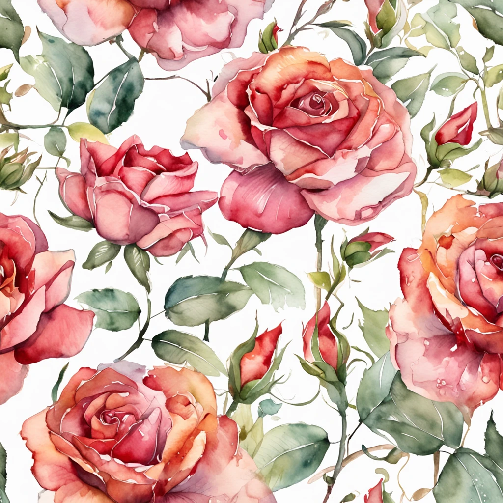 wtrcolor style, (rose) digital art, official art, blown by the wind, masterpiece, beautiful, ((watercolor)), paint splatter, intricate detail. Great detail, [dripping:0.7], Trending on Artstation, Rachel Walker